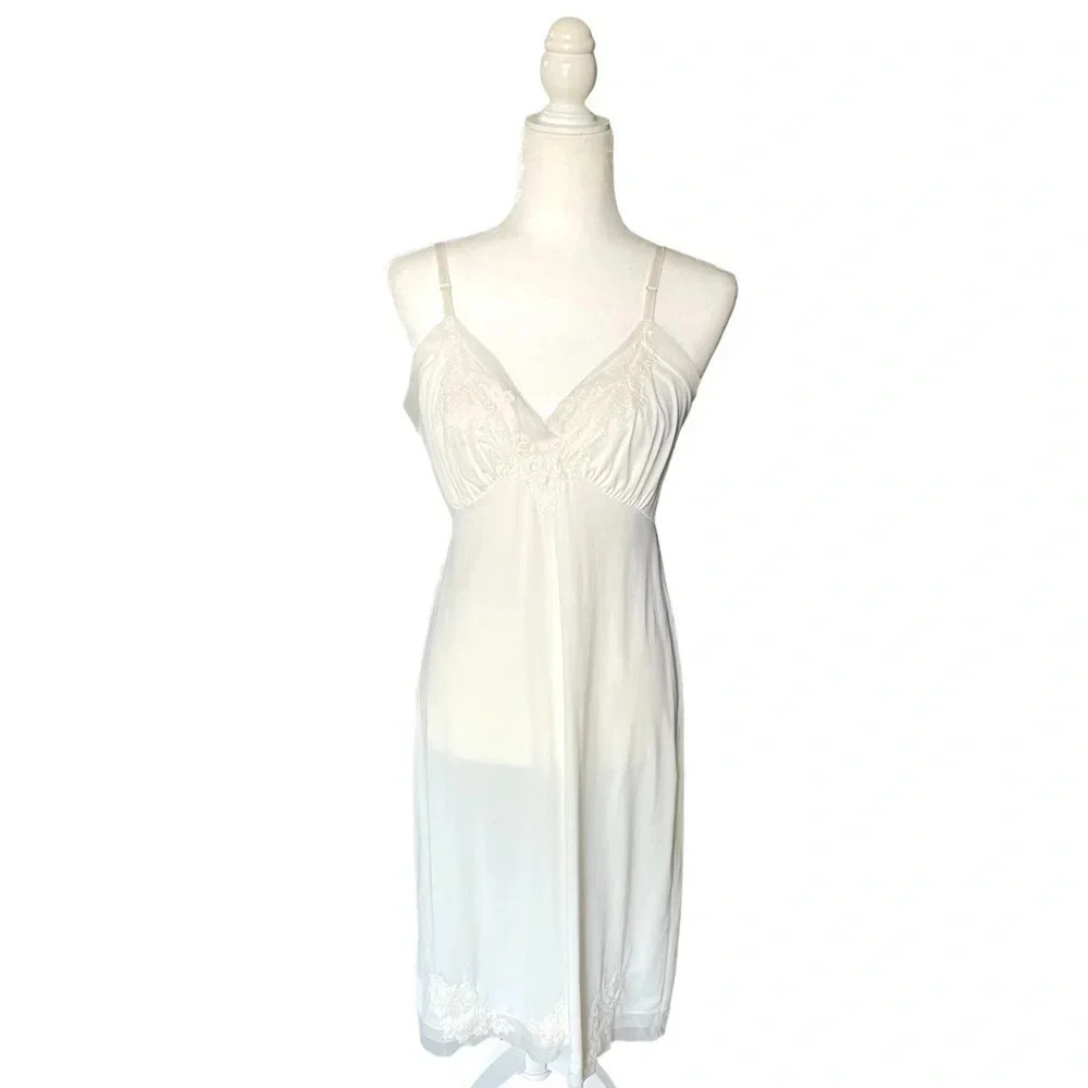 Vintage Van Raalte Lace Slip Dress Size 41